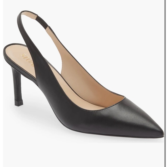 Stuart Weitzman Linsi Pointed Toe Slingback Pump - Picture 2 of 8